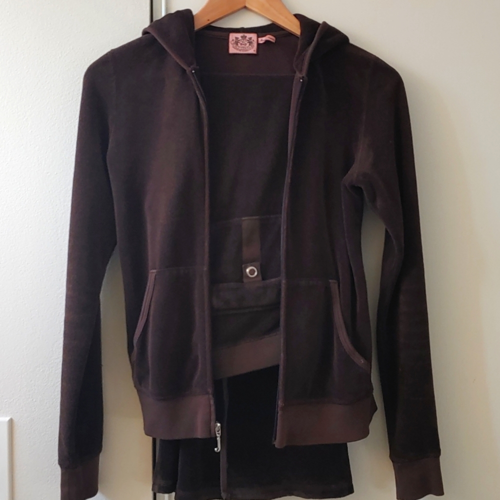 Vintage Juicy Couture Terry Cloth Tracksuit Set EUC Top Medium, Pants XS